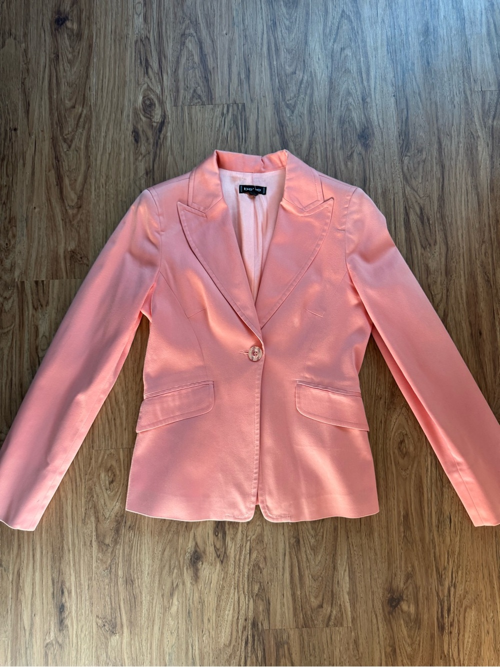 Bebe Women's Peach  Single-Button Blazer